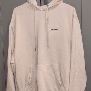 Collusion Men's Cream Pullover Hoodie